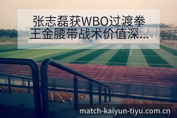 张志磊获WBO过渡拳王金腰带战术价值深度解析 - 开云app